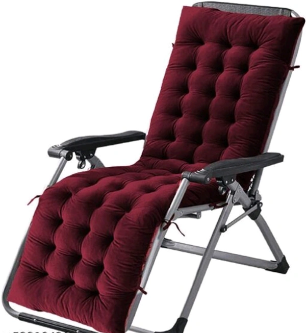 Mom's Moon Soft Velvet Chair Pad/Chair Cushion for Rocking Chair /Office/ Home in Outdoor and Indoor /Resting on Floor Set of 1 ( 18 x 50 Inch Maroon) - Maroon